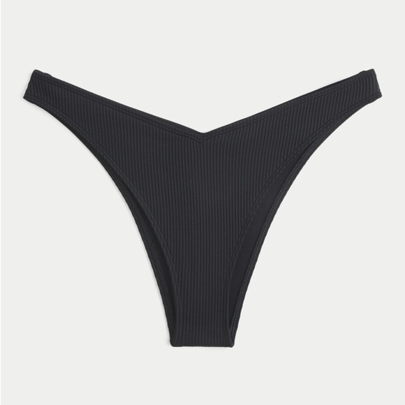 Hollister Other - Sz M Ribbed Hollister Cheeky Bikini Bottom black